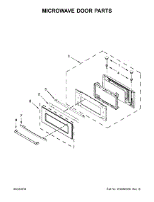 Microwave Door Parts parts for Jenn-Air Wall Oven/Microwave Combo JMW3430DB01 from AppliancePartsPros.com