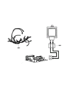 Wiring Harness parts for Thermador Wall Oven/Microwave Combo POMW30101 from AppliancePartsPros.com
