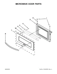 Microwave Door Parts parts for Jenn-Air Wall Oven/Microwave Combo JMW2327WS02 from AppliancePartsPros.com