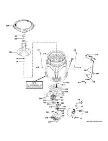 Tub & Motor parts for Hot Point Top-Load Washer HTW200ASK0WW from AppliancePartsPros.com