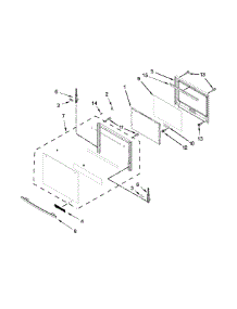 Oven Door Parts parts for Jenn-Air Wall Oven/Microwave Combo JMW2427DB00 from AppliancePartsPros.com