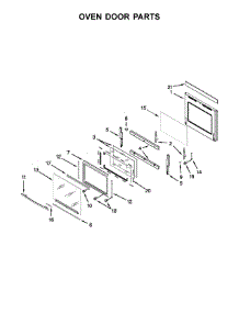 Oven Door Parts parts for Jenn-Air Wall Oven/Microwave Combo JMW2427WB03 from AppliancePartsPros.com