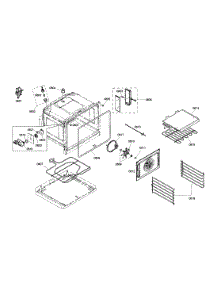 Oven Cabinet parts for Thermador Wall Oven/Microwave Combo MEMCW271ES-01 from AppliancePartsPros.com