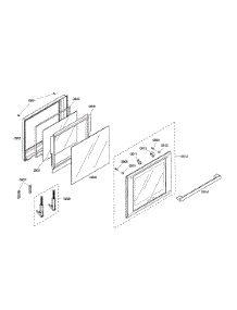 Oven Door parts for Thermador Wall Oven/Microwave Combo MEMCW271ES-01 from AppliancePartsPros.com