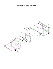 Oven Door Parts parts for Jenn-Air Wall Oven/Microwave Combo JMW2430DP03 from AppliancePartsPros.com