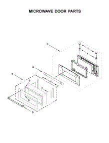 Microwave Door Parts parts for Jenn-Air Wall Oven/Microwave Combo JMW2430DP03 from AppliancePartsPros.com