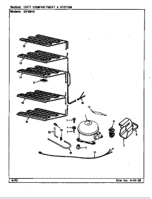 Unit Compartment & System parts for Maytag Refrigerator DF20HX/X5Z53 from AppliancePartsPros.com