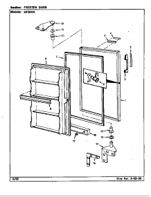 Freezer Door parts for Maytag Refrigerator DF20HX/X5Z53 from AppliancePartsPros.com