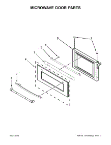 Microwave Door Parts parts for Jenn-Air Wall Oven/Microwave Combo JMW3430DB00 from AppliancePartsPros.com