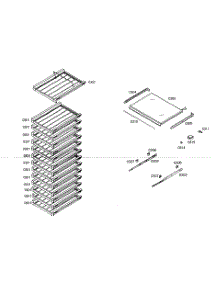 Shelf Assy parts for Thermador Wine & Beverage Cooler T24IW50NSP-07 from AppliancePartsPros.com