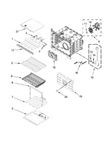 Internal Oven Parts parts for Jenn-Air Wall Oven/Microwave Combo JMW2427DS01 from AppliancePartsPros.com