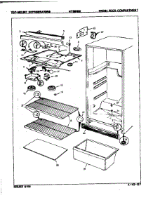 Fresh Food Compartment parts for Maytag Refrigerator NT15HX3/8D01A from AppliancePartsPros.com