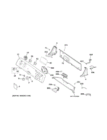 Controls & Backsplash parts for Hot Point Top-Load Washer HSWP1000M3WW from AppliancePartsPros.com
