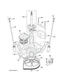 Suspension, Pump & Drive Components parts for Hot Point Top-Load Washer HSWP1000M3WW from AppliancePartsPros.com