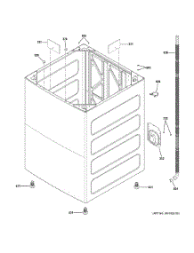 Cabinet parts for Hot Point Washer HTW240ASK3WS from AppliancePartsPros.com
