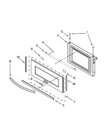 Microwave Door Parts parts for Jenn-Air Wall Oven/Microwave Combo JMW3430WP03 from AppliancePartsPros.com