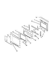 Oven Door Parts parts for Jenn-Air Wall Oven/Microwave Combo JMW2330WS02 from AppliancePartsPros.com