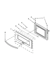 Microwave Door Parts parts for Jenn-Air Wall Oven/Microwave Combo JMW2330WS02 from AppliancePartsPros.com