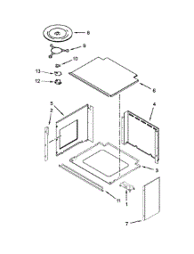 Top Support And Turntable Parts parts for Jenn-Air Wall Oven/Microwave Combo JMW2330WS02 from AppliancePartsPros.com