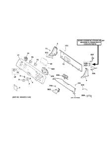 Controls & Backsplash parts for Hot Point Top-Load Washer HSWP1000M4WW from AppliancePartsPros.com