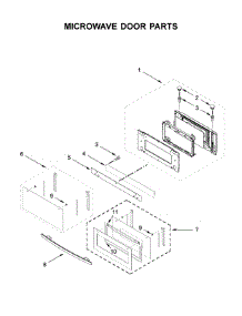 Microwave Door Parts parts for Jenn-Air Wall Oven/Microwave Combo JMW2427DS03 from AppliancePartsPros.com