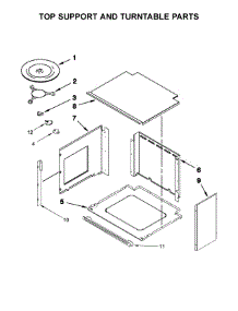 Top Support And Turntable Parts parts for Jenn-Air Wall Oven/Microwave Combo JMW2427WS03 from AppliancePartsPros.com