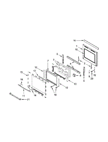 Oven Door Parts parts for Jenn-Air Wall Oven/Microwave Combo JMW2430WS03 from AppliancePartsPros.com
