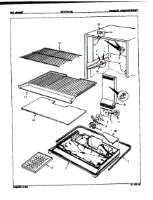 Freezer Compartment parts for Maytag Refrigerator NT17HX3GLH/8D55B from AppliancePartsPros.com