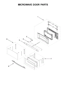 Microwave Door Parts parts for Jenn-Air Wall Oven/Microwave Combo JMW2427DB02 from AppliancePartsPros.com