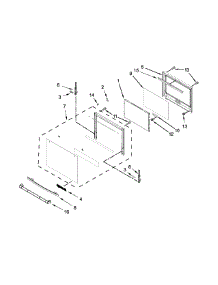 Oven Door Parts parts for Jenn-Air Wall Oven/Microwave Combo JMW2430DB01 from AppliancePartsPros.com
