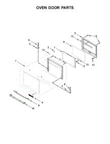 Oven Door Parts parts for Jenn-Air Wall Oven/Microwave Combo JMW2430DP02 from AppliancePartsPros.com
