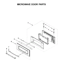 Microwave Door Parts parts for Jenn-Air Wall Oven/Microwave Combo JMW2430DP02 from AppliancePartsPros.com