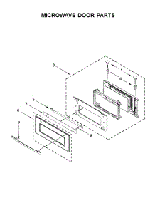 Microwave Door Parts parts for Jenn-Air Wall Oven/Microwave Combo JMW3430DB03 from AppliancePartsPros.com