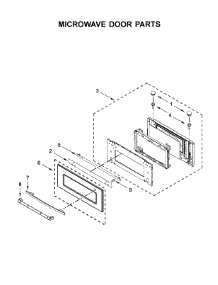 Microwave Door Parts parts for Jenn-Air Wall Oven/Microwave Combo JMW3430DP02 from AppliancePartsPros.com