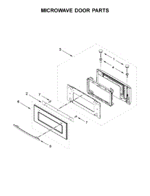 Microwave Door Parts parts for Jenn-Air Wall Oven/Microwave Combo JMW3430HS00 from AppliancePartsPros.com