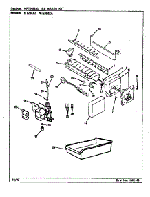 Optional Ice Maker Kit (Nt23l82 / Cf97a) (Nt23l82a / Cf99a) parts for Maytag Refrigerator NT23L82/CF97A from AppliancePartsPros.com
