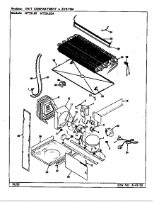 Unit Compartment & System (Nt23l82 / Cf97a) (Nt23l82a / Cf99a) parts for Maytag Refrigerator NT23L82/CF97A from AppliancePartsPros.com