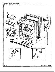 Fresh Food Door parts for Maytag Refrigerator NT23L82/CF97A from AppliancePartsPros.com