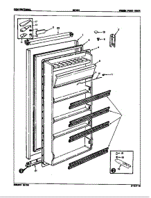 Fresh Food Door parts for Maytag Refrigerator RC10H/E7S01 from AppliancePartsPros.com