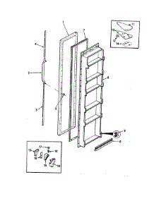 Freezer Door parts for Magic Chef Side-By-Side Refrigerator RC20LA-2AD-BU01A from AppliancePartsPros.com