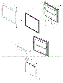 Freezer Door parts for Maytag Bottom-Mount Refrigerator PBB1951GRQ-PPBB1951GC0 from AppliancePartsPros.com
