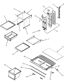 Shelves & Accessories parts for Maytag Top-Mount Refrigerator GT1887PEKW from AppliancePartsPros.com
