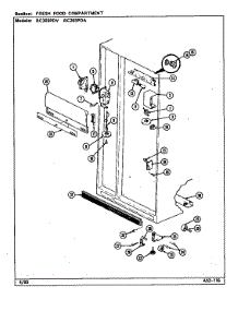 Fresh Food Compartment (Rc203pda / Ds06a) (Rc203pda / Ds10a) (Rc203pdv / Ds05a) (Rc203pda / Ds05a) (Rc203pda / Ds09a) parts for Magic Chef Side-By-Side Refrigerator RC203PDA-DS09A from AppliancePartsPros.com