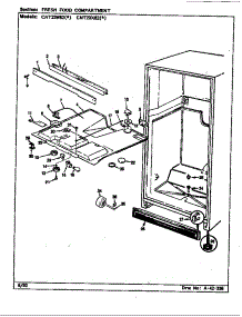 Fresh Food Compartment parts for Maytag Top-Mount Refrigerator CNT23W82-BF92A from AppliancePartsPros.com