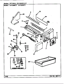 Optional Ice Maker Kit parts for Maytag Top-Mount Refrigerator CNT23W8A-BF91A from AppliancePartsPros.com