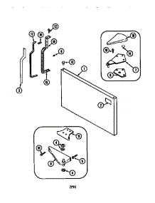 Freezer Outer Door parts for Maytag Top-Mount Refrigerator MTF2155BRN from AppliancePartsPros.com