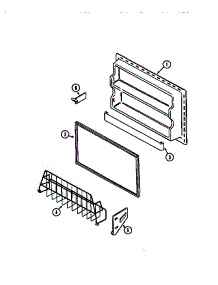 Freezer Inner Door parts for Maytag Top-Mount Refrigerator MTF2155BRN from AppliancePartsPros.com