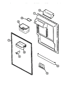 Fresh Food Inner Door parts for Maytag Top-Mount Refrigerator MTF2155BRN from AppliancePartsPros.com