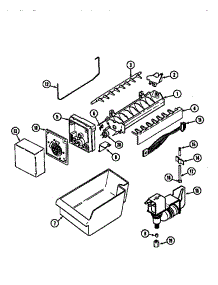 Ice Maker parts for Maytag Top-Mount Refrigerator MTF2155BRN from AppliancePartsPros.com