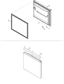 Freezer Door parts for Maytag Bottom-Mount Refrigerator PBB2255GEB-PPBB2255GB0 from AppliancePartsPros.com
